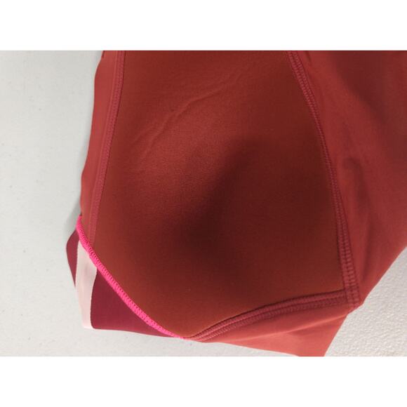 NEW Brooks Sz XL red dare high neck sports bra running beet flamingo breathable - Picture 5 of 5